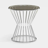 Orla Bronze Glass Luxury Side Table, alternative angle