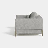 Perla Shell Back Luxury Armchair, alternative angle