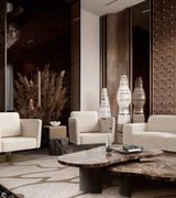Caffe Latte Evaluna Armchair in a room setting