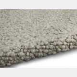 Riverstone Grey Ivory Wool Luxury Rug, available from Touched Interiors UK