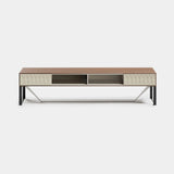 Rocco Carved Front Luxury TV Unit, alternative angle