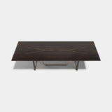 Rocco Metal Base Luxury Dining Table, alternative angle