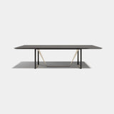Rocco Metal Base Luxury Dining Table, alternative angle