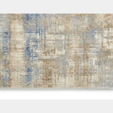 Rush Blue Beige Luxury Rug, available from Touched Interiors UK