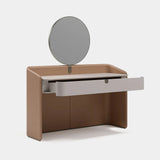 Savoy Leather Shell Luxury Console Table, alternative angle