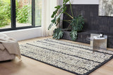 Serge Lesage Pad Black Rug in black, room view