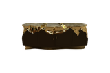 Sakar Luxury Polished Brass Sideboard & Emperador Marble