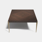 Sorrento Metal Leg Luxury Dining Table, alternative angle
