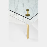 Sottile Brass Column Luxury Dining Table, detail
