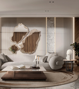 Caffe Latte Odisha Coffee Table in a room setting