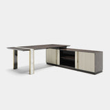 Spearing Executive Luxury Desk with Side Cabinet, alternative angle