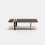 Spearing Marble Insert Luxury Coffee Table, alternative angle