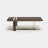 Spearing Marble Insert Luxury Coffee Table, alternative angle