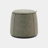 Taylor Suede Pouf with Cushion Top & Under Seat Storage