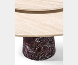 Tenax Round Marble Luxury Dining Table, view 3
