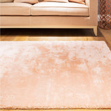 Tencel Tonal Pile Luxury Rug, shown in a room setting