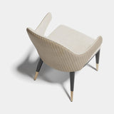 The Conchita Quilted Dining Chair, alternative angle