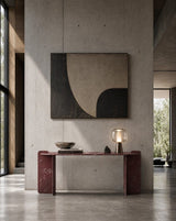 Tressette Folded Slab Luxury Console Table in a room setting
