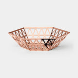 Trigono Openwork Luxury Tray, shown in copper