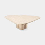 Triptych Triangular Marble Luxury Coffee Table, view 6