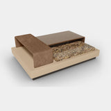 Caffe Latte Harar Coffee Table, fourth view
