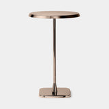 Velario Pedestal Luxury Side Table, round shape in another finish