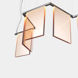 Vetrata Acrylic Panel Luxury Suspension Lamp, view 3