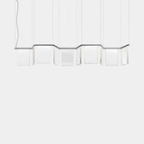 Vetrata Acrylic Panel Luxury Suspension Lamp, shown in another finish