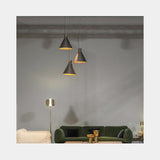 Viandante Triple Cone Luxury Suspension Lamp, view 3