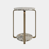 Curved Stainless Steel Base Coffee Table: The Visionnaire Button Coffee Table features a unique base. Crafted from polished stainless steel and formed from three gracefully curved elements, this base offers both style and support.