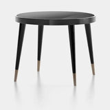 Whitby Round Noir Glass Luxury Coffee Table, Round (90cm)