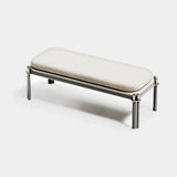 Windsor Metal Frame Luxury Bench, alternative angle