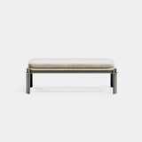 Windsor Metal Frame Luxury Bench, alternative angle