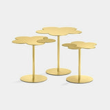 Zinnia Petal Luxury Side Table, the three sizes together