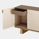The Private Label Cliff Sideboard: Oak & Brass Detailing