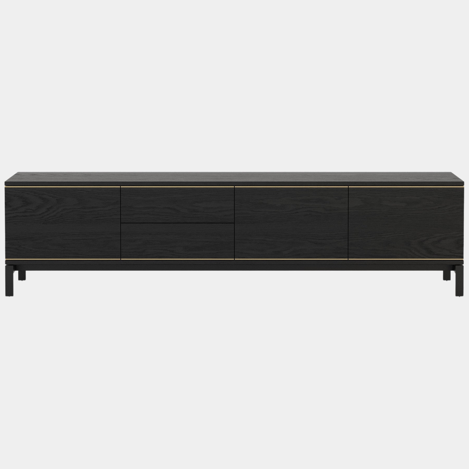Bianchi Black Ash Matte TV Cabinet