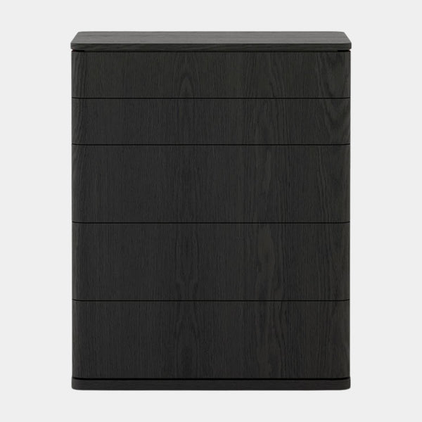 Black Ash Luxury Tallboy with Modern Copper Taping