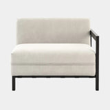 Domkapa Bondi Outdoor 1 Seater Module with Armrest, right arm, in a light grey outdoor fabric