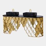 Maison Valentina Koi Vanity Cabinet and Pedestal Sink
