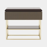 Cara Luxury Brown Oak Night Table
