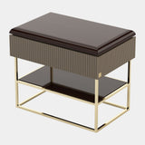 Cara Luxury Brown Oak Night Table