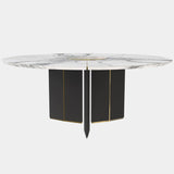 Carrara Marble Round Luxury Dining Table