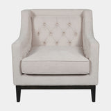 Charles Deep Buttoned & Piped Armchair