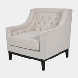 Charles Deep Buttoned & Piped Armchair