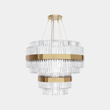 Elsie Round Chandelier | Opulent Crystal Glass Luxury Lighting
