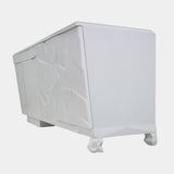 OurSense White High Gloss Tortoise Sideboard
