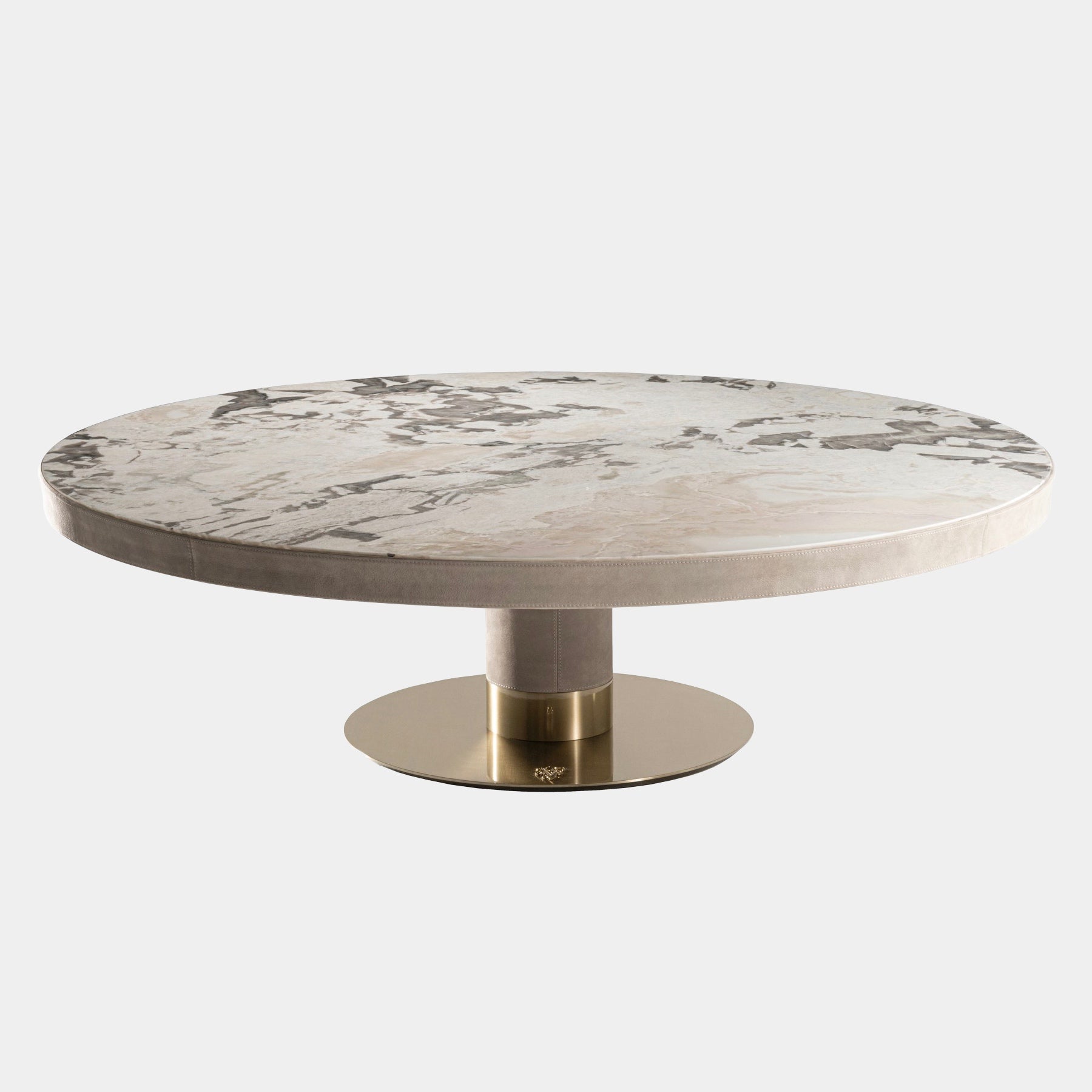 Low outlet pedestal table