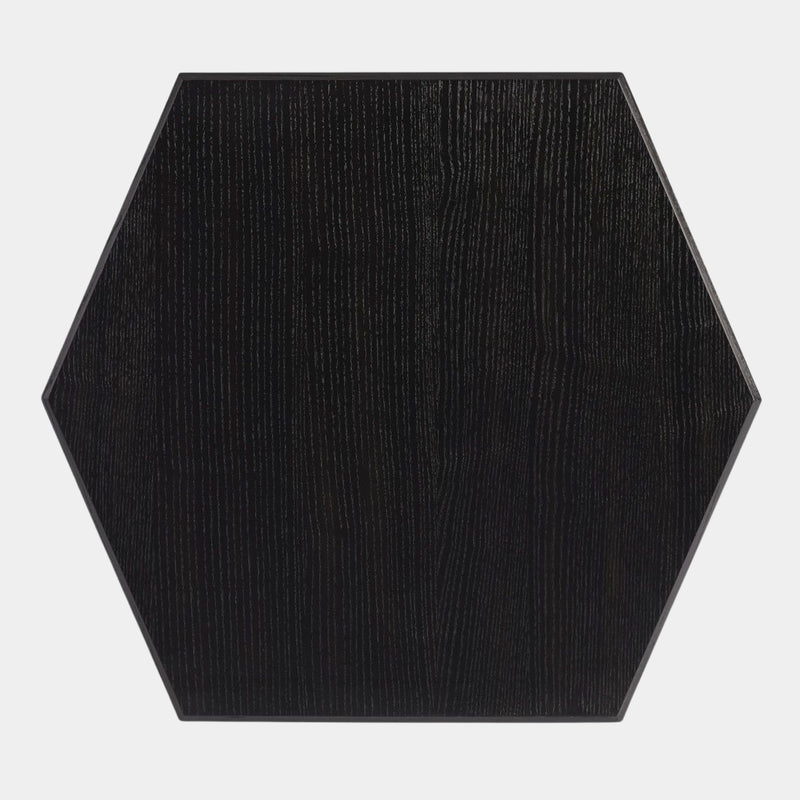 Giorgio Black Stained Ash Luxury Side Table
