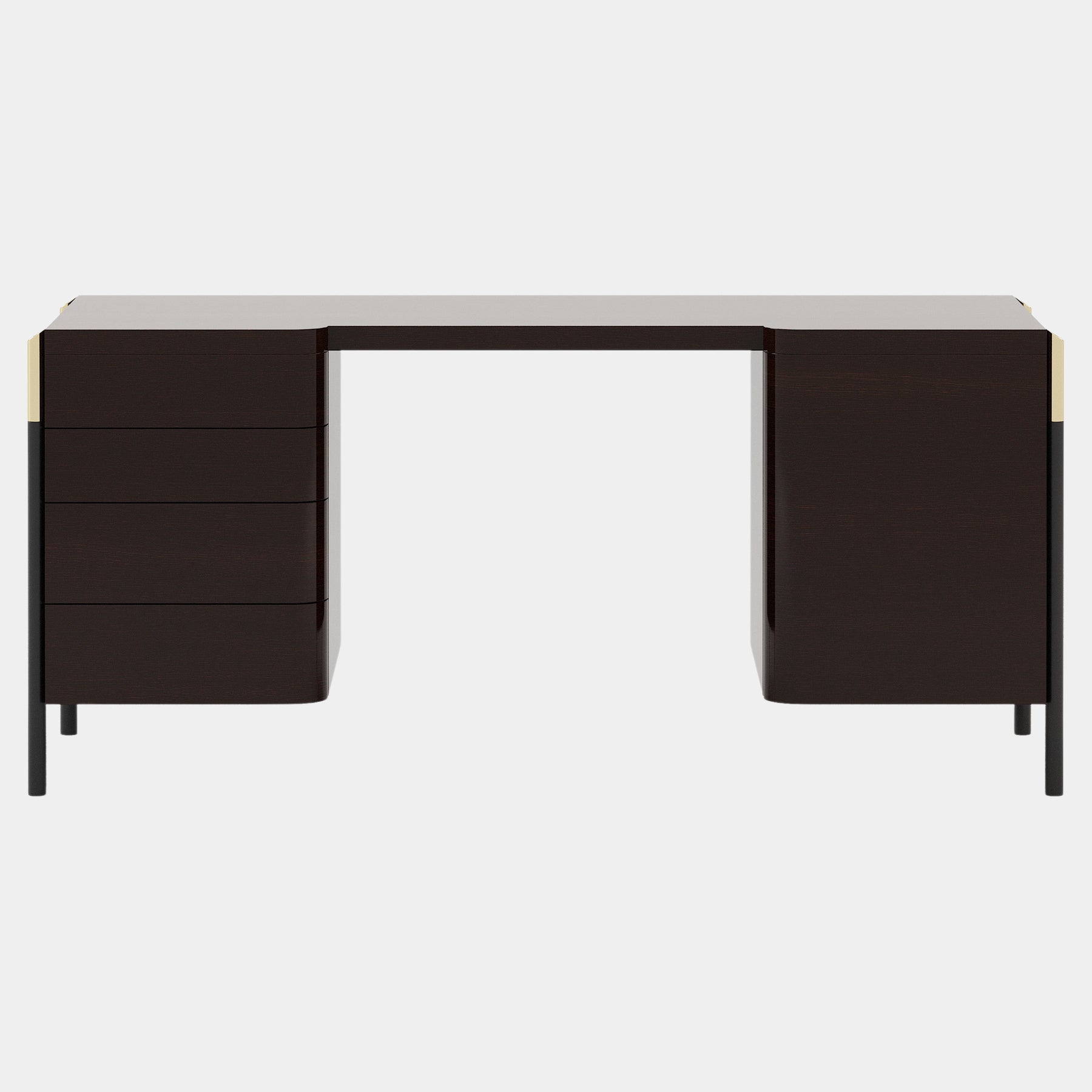 Black online desk long