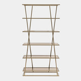 Harper Brown Tinted Glass Shelving Unit